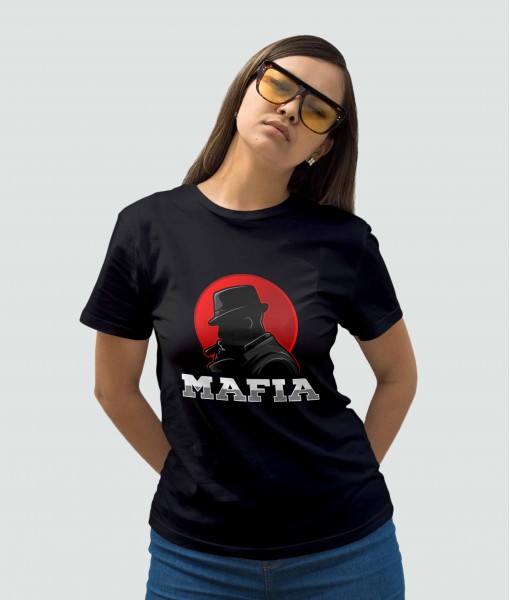 Дамска тениска с щампа Готика Mafia Man